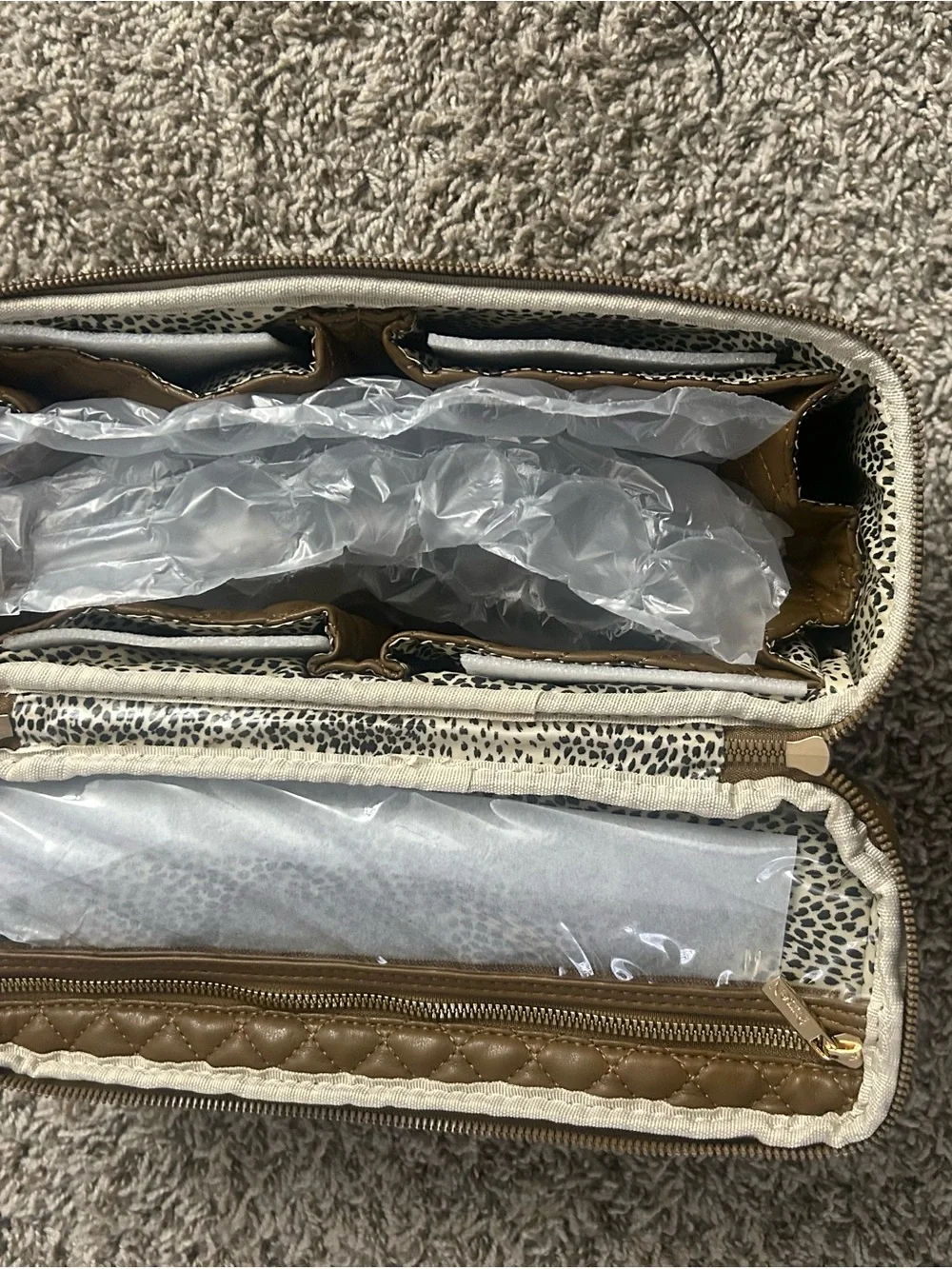 N/A quilted leather